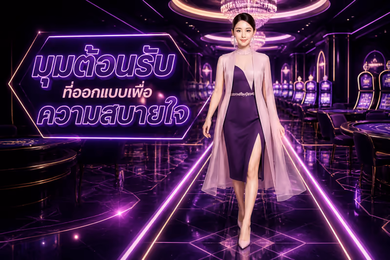 มุมต้อนรับที่ออกแบบเพื่อความสบายใจ